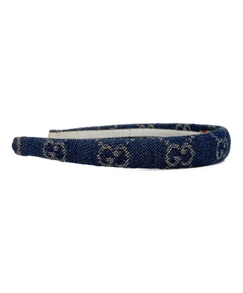 GUCCI（グッチ）GUCCI (グッチ) エコ ウォッシュドデニム ヘアバンド インディゴの古着・服飾アイテム