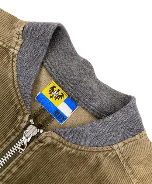 MACKDADDY（マックダディ）MACKDADDY (マックダディ) コーディロイジップアップブルゾン グレー×オリーブ サイズ:不明の古着・服飾アイテム