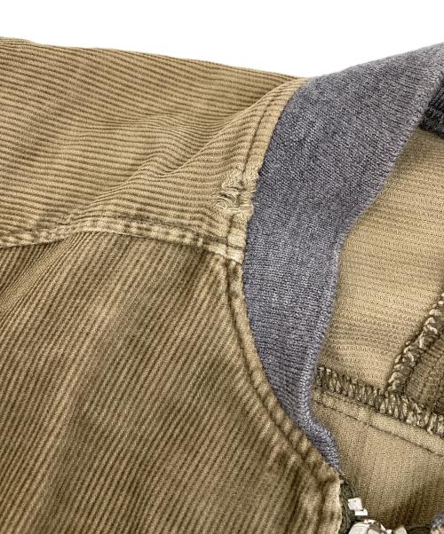 MACKDADDY（マックダディ）MACKDADDY (マックダディ) コーディロイジップアップブルゾン グレー×オリーブ サイズ:不明の古着・服飾アイテム