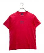 stussyステューシー）の古着「internatrional 2000 tee」｜ネイビー×レッド