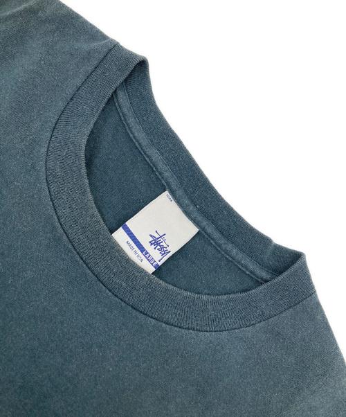 stussy（ステューシー）stussy (ステューシー) SSリンクモノグラムプリントTシャツ ホワイト×ブラック サイズ:Lの古着・服飾アイテム