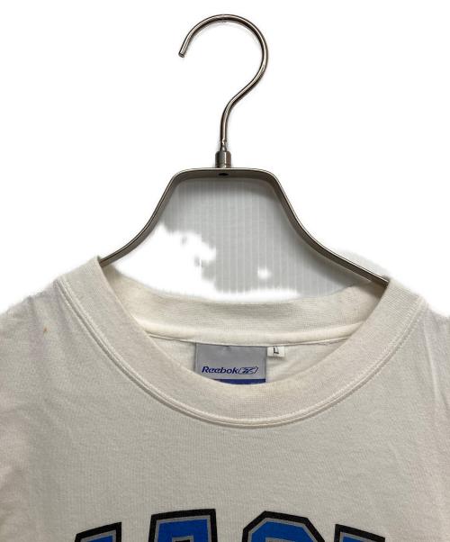 REEBOK（リーボック）REEBOK (リーボック) プリントTシャツ ブルー×ホワイト サイズ:Lの古着・服飾アイテム