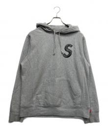 SUPREME（シュプリーム）の古着「S LOGO HOODED SWEATSHIRT」｜ブラック×ライトグレー