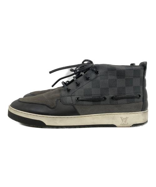 LOUIS VUITTON（ルイ ヴィトン）LOUIS VUITTON (ルイ ヴィトン) ダミエ・グラフィットハイカットスニーカー ブラック サイズ:9の古着・服飾アイテム