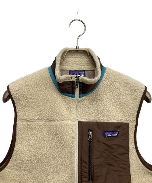 Patagonia（パタゴニア）Patagonia (パタゴニア) クラシックレトロXベスト ブラウン×アイボリー サイズ:Sの古着・服飾アイテム