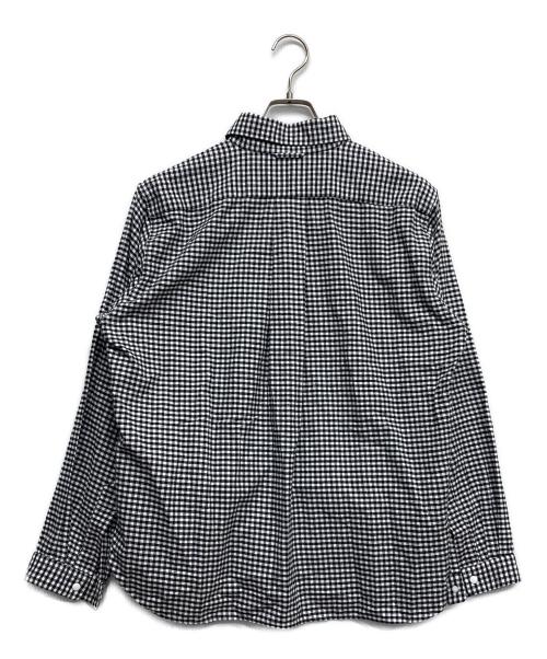 YAECA（ヤエカ）YAECA (ヤエカ) COMFORT SHIRT RELAX gingham ホワイト×ブラック サイズ:Mの古着・服飾アイテム