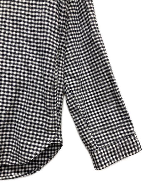 YAECA（ヤエカ）YAECA (ヤエカ) COMFORT SHIRT RELAX gingham ホワイト×ブラック サイズ:Mの古着・服飾アイテム