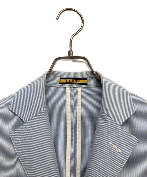 Rugby Ralph Lauren（ラグビーラルフローレン）Rugby Ralph Lauren (ラグビーラルフローレン) テーラードジャケット ホワイト×ブルー サイズ:XSの古着・服飾アイテム