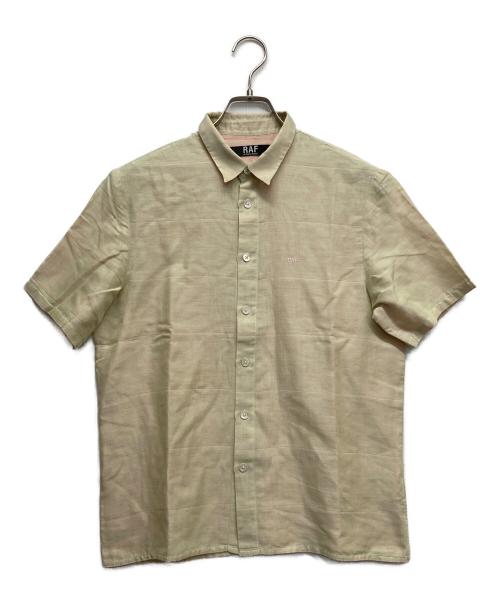 RAF BY RAF SIMONS（ラフバイ ラフシモンズ）RAF BY RAF SIMONS (ラフバイ ラフシモンズ) ロゴ刺繍S/Sシャツ グリーン サイズ:Sの古着・服飾アイテム