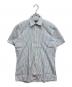 RAF SIMONS（ラフシモンズ）の古着「ストライプS/Sシャツ」｜ブルー×オレンジ