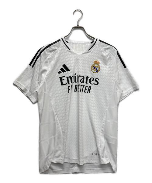 adidas（アディダス）adidas (アディダス) ゲームシャツ ホワイト サイズ:2XLの古着・服飾アイテム