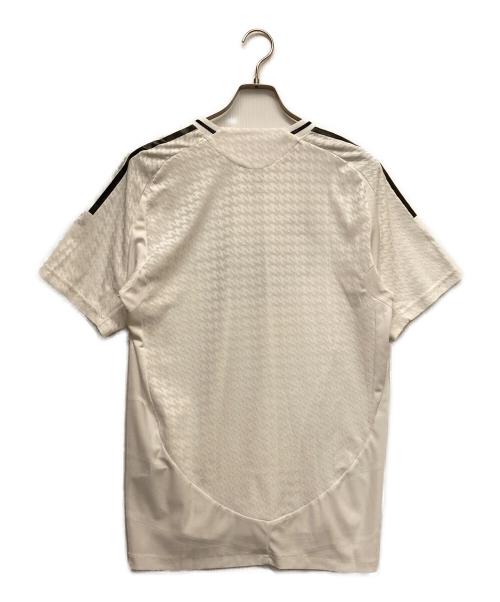 adidas（アディダス）adidas (アディダス) ゲームシャツ ホワイト サイズ:2XLの古着・服飾アイテム