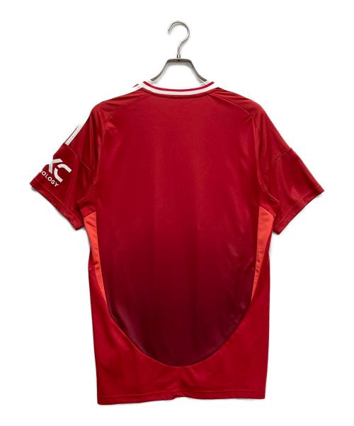 adidas（アディダス）adidas (アディダス) ゲームシャツ レッド サイズ:Lの古着・服飾アイテム