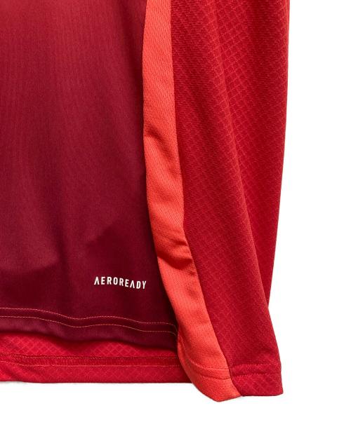 adidas（アディダス）adidas (アディダス) ゲームシャツ レッド サイズ:Lの古着・服飾アイテム