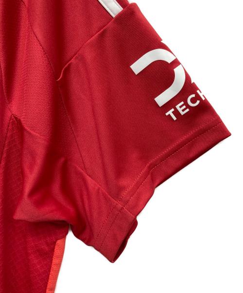 adidas（アディダス）adidas (アディダス) ゲームシャツ レッド サイズ:Lの古着・服飾アイテム