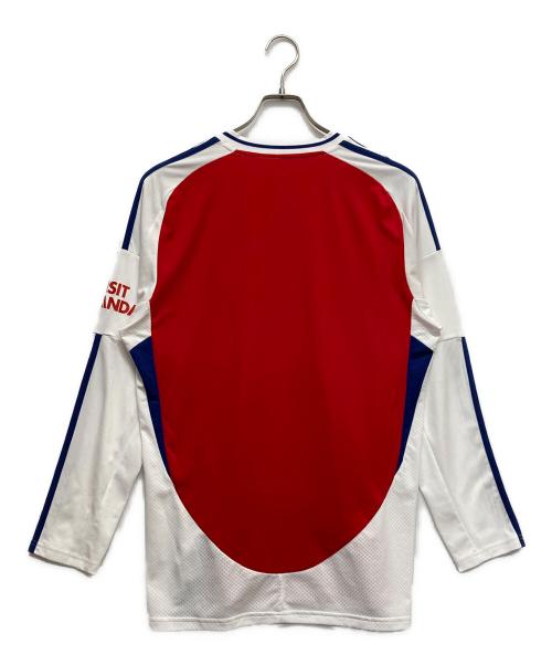 adidas（アディダス）adidas (アディダス) ゲームシャツ レッド サイズ:2XLの古着・服飾アイテム