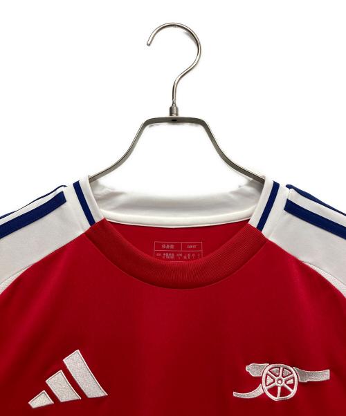 adidas（アディダス）adidas (アディダス) ゲームシャツ レッド サイズ:2XLの古着・服飾アイテム