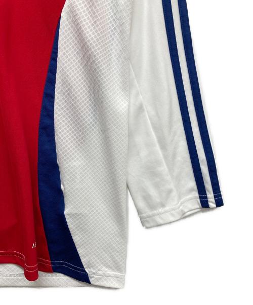 adidas（アディダス）adidas (アディダス) ゲームシャツ レッド サイズ:2XLの古着・服飾アイテム