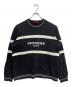 Supreme（シュプリーム）の古着「center stripe crewneck」｜ブラック