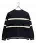 Supreme (シュプリーム) center stripe crewneck ブラック サイズ:M：12000円