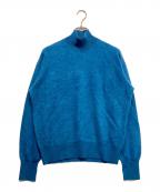 YOKEヨーク）の古着「Cashmere high neck knit」｜ブルー