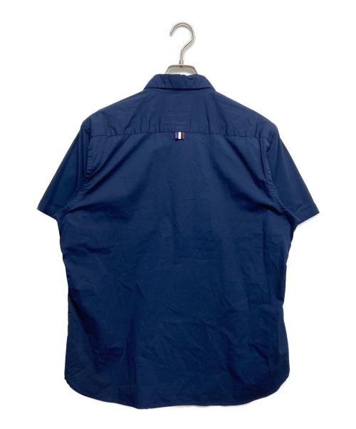 BLACK LABEL CRESTBRIDGE（ブラックレーベル クレストブリッジ）BLACK LABEL CRESTBRIDGE (ブラックレーベル クレストブリッジ) ロゴS/Sシャツ ネイビー サイズ:4の古着・服飾アイテム