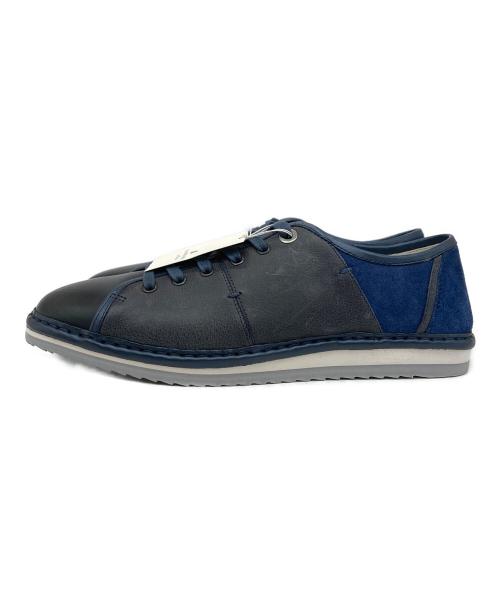 LANVIN en Bleu（ランバンオンブルー）LANVIN en Bleu (ランバンオンブルー) レザー切り替えシューズ ネイビー サイズ:25の古着・服飾アイテム
