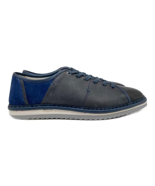 LANVIN en Bleu（ランバンオンブルー）LANVIN en Bleu (ランバンオンブルー) レザー切り替えシューズ ネイビー サイズ:25の古着・服飾アイテム