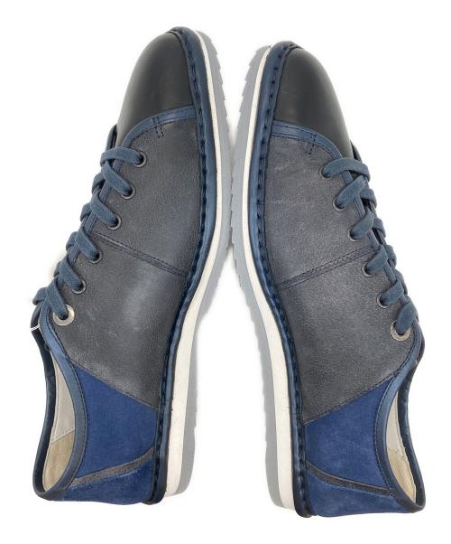 LANVIN en Bleu（ランバンオンブルー）LANVIN en Bleu (ランバンオンブルー) レザー切り替えシューズ ネイビー サイズ:25の古着・服飾アイテム