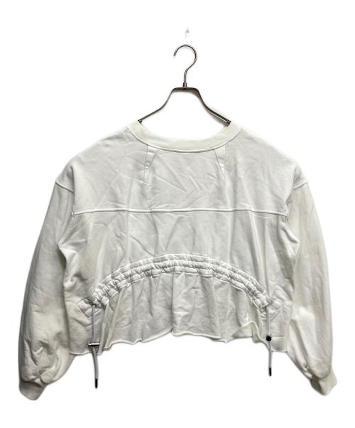 DIESEL（ディーゼル）DIESEL (ディーゼル) ショートレングスクルーネックスウェット ホワイト サイズ:Sの古着・服飾アイテム