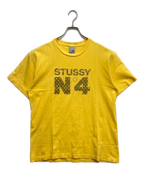 stussy（ステューシー）stussy (ステューシー) モノグラムTシャツ イエロー サイズ:Lの古着・服飾アイテム