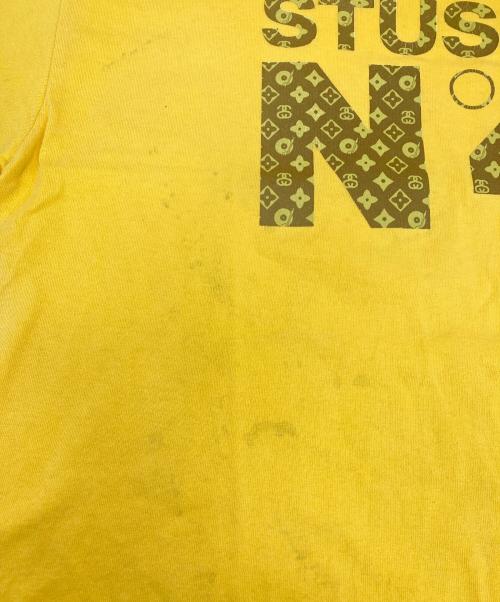 stussy（ステューシー）stussy (ステューシー) モノグラムTシャツ イエロー サイズ:Lの古着・服飾アイテム