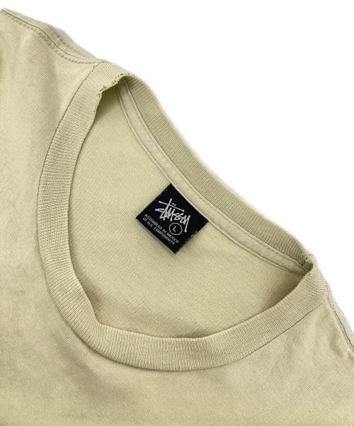 stussy（ステューシー）stussy (ステューシー) プリントTシャツ ベージュ サイズ:Lの古着・服飾アイテム