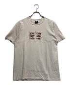 stussyステューシー）の古着「プリントTシャツ」｜ベージュ