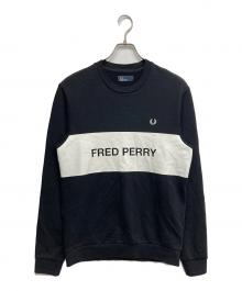FRED PERRY（フレッドペリー）の古着「クルーネックスウェット」｜ブラック