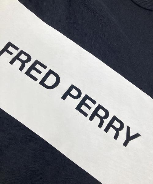 FRED PERRY（フレッドペリー）FRED PERRY (フレッドペリー) クルーネックスウェット ブラック サイズ:Sの古着・服飾アイテム