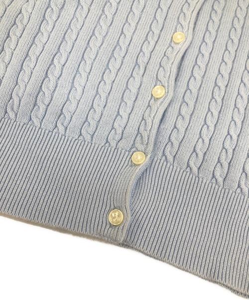 POLO RALPH LAUREN（ポロ・ラルフローレン）POLO RALPH LAUREN (ポロ・ラルフローレン) ニットカーディガン スカイブルー サイズ:Lの古着・服飾アイテム