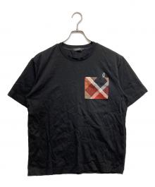BLACK LABEL CRESTBRIDGE（ブラックレーベル クレストブリッジ）の古着「ポケットTシャツ」｜ブラック