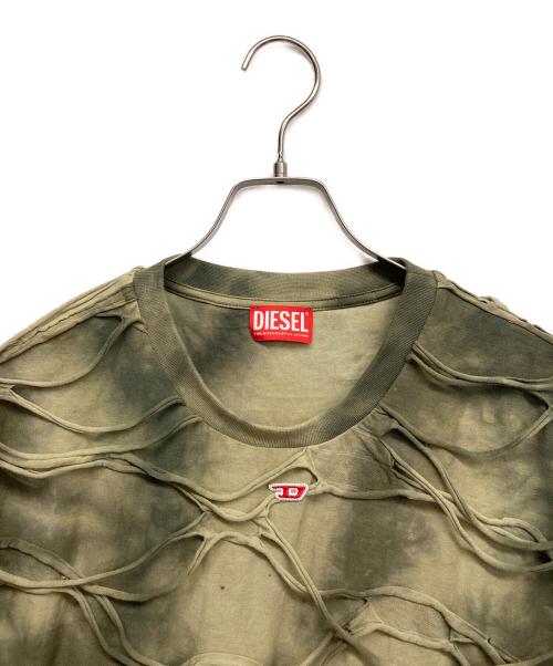 DIESEL（ディーゼル）DIESEL (ディーゼル) T-CRANE LS グリーン サイズ:Lの古着・服飾アイテム