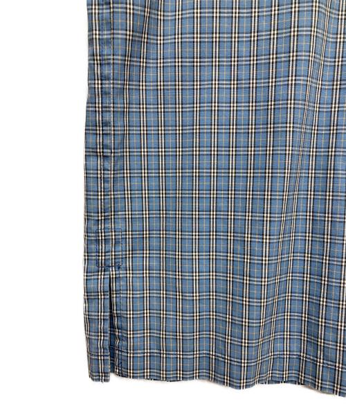 BURBERRY BLACK LABEL（バーバリーブラックレーベル）BURBERRY BLACK LABEL (バーバリーブラックレーベル) フルジップシャツ ブルー サイズ:3の古着・服飾アイテム