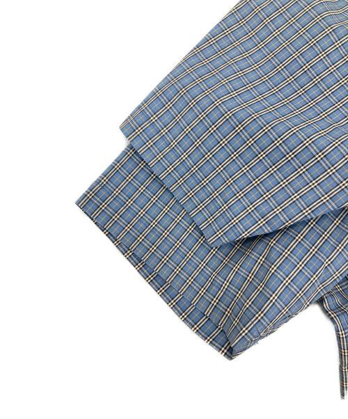 BURBERRY BLACK LABEL（バーバリーブラックレーベル）BURBERRY BLACK LABEL (バーバリーブラックレーベル) フルジップシャツ ブルー サイズ:3の古着・服飾アイテム