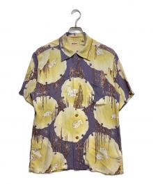 Sun Surf（サンサーフ）の古着「RAYON S/S"THE MOON AND RABBIT」｜イエロー