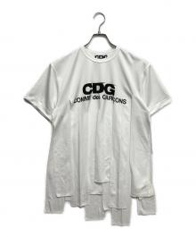 CDG（シーディージー）の古着「短冊カットソー」｜ホワイト