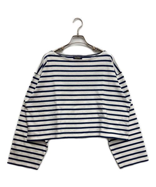 Le minor（ルミノア）Le minor (ルミノア) TOMORROW LAND (トゥモローランド) 別注ボーダーカットソー ネイビー×アイボリー サイズ:-の古着・服飾アイテム