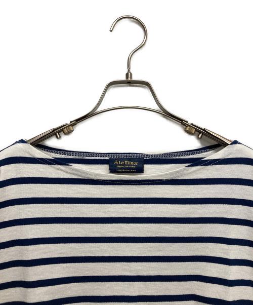 Le minor（ルミノア）Le minor (ルミノア) TOMORROW LAND (トゥモローランド) 別注ボーダーカットソー ネイビー×アイボリー サイズ:-の古着・服飾アイテム