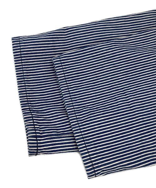 LEE（リー）LEE (リー) テーパードオーバーオール ホワイト×インディゴ サイズ:Mの古着・服飾アイテム