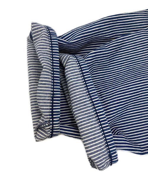 LEE（リー）LEE (リー) テーパードオーバーオール ホワイト×インディゴ サイズ:Mの古着・服飾アイテム