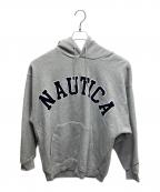 NAUTICAノーティカ）の古着「ロゴプルオーバーパーカー」｜グレー
