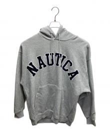 NAUTICA（ノーティカ）の古着「ロゴプルオーバーパーカー」｜グレー