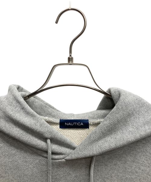 NAUTICA（ノーティカ）NAUTICA (ノーティカ) ロゴプルオーバーパーカー グレー サイズ:Ｌの古着・服飾アイテム